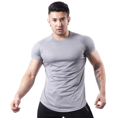 China QUICK DRY 95%polyester 5%spandex wholesale gym simple short loose custom fit factory free sample big sleeve t shirts for sale