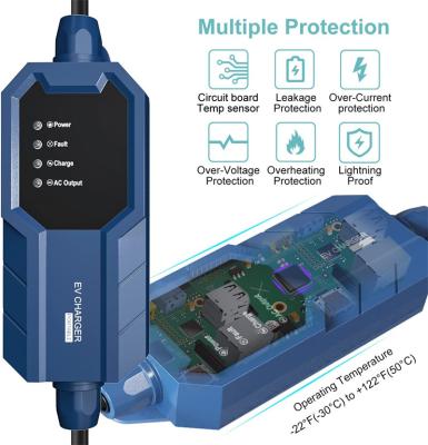 China Modern Upgraded Version Level 1&Level 2 EV Charger, Portable Electric Vehicle Charger (16A,100-240V 25FT) Fast EV Home Charging Station for sale