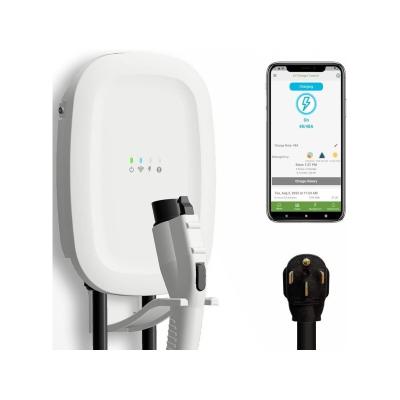 China Modern Smart Level 2 EV Charger | Energy Star | Up to 48 Amp | WiFi Enabled Electric Vehicle | NEMA 14-50 or Hardwired | Indoor/Outdoor for sale