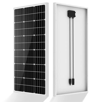 China Modern 100 Watt Solar Panel 12 Volt Monocrystalline Solar Panel High Efficiency Module RV Marine Boat Caravan Off Grid for sale