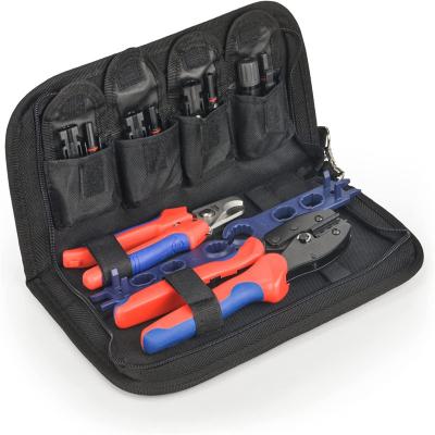 China Solar PV Panel Crimping Tool Kit, c/w Solar Connector Crimper works for AWG14-10,2.5/4/6mm D1016 for sale