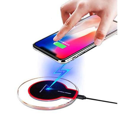 China De Qi new K9 5W ultra-thin universal wireless charger QI wireless charging protection for iPhone for sale