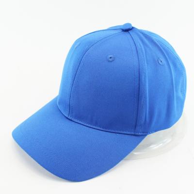 China breathable & Bulk 6 Waterproof Custom Promotional Panel Hat Blue Cotton Brushed Baseball Caps for sale