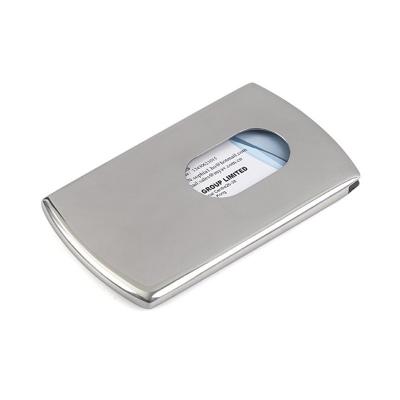 China High Quality Business Metal Business Card Case, Push Stainless Steel Name Card Holder for sale