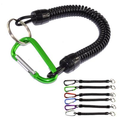 China For Safety Use Scaffolding Reel Tool Retractable Lanyard, Assorted Colors Safety Spring Fishing Steel Lanyard for sale