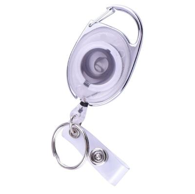 China Wholesale Retractable Plastic Badge Reel Desktop Yoyo Keychain Card Holder Id Chain Reel for sale