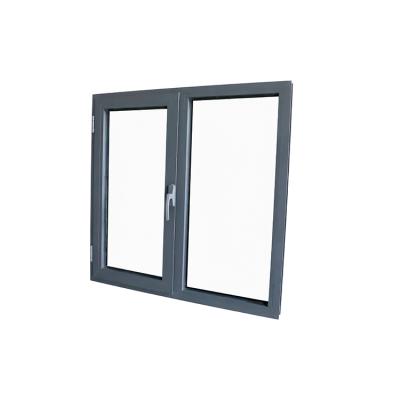 China Wholesale Modern Aluminum Black Casement Folding Glass Double Screen Windows for sale