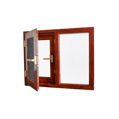 China Premium Windproof Casement Aluminum Alloy Windows Soundproof With Double Layer Safety Glasses for sale