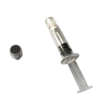 China Oil 1ml Syringe 1ml Liquid Prefilled Glass Packaging for sale