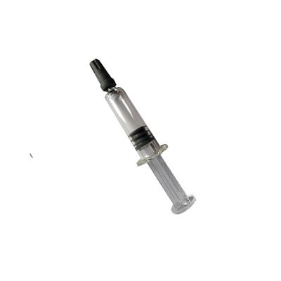 China 1ml 1000mg Distillate 1000mg Liquid Dab Glass Syringe for sale