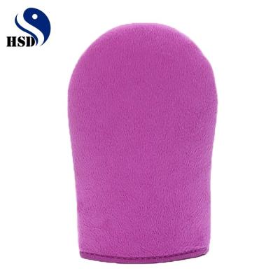 China Widely Used Double Use Glove High Quality Soft Velvet Tanning Glove Waterproof Tanning Side Tanning Applicator For Self Tanning for sale