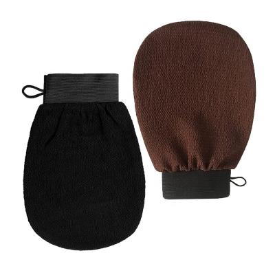 China EXFOLIATE Scrubber 150D / 200D Squishy Efficient Exfoliating Gloves Self Tan Elastic Cuff Exfoliating Mitt for sale