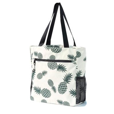 China Fashion Factory Wholesale Price Floral Large Tote Bag Shoulder Bag Water Resistant For Gym Beach Travel Bags Daily Improved for sale