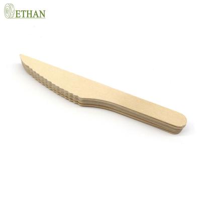 China Convenient 160 Mm Leaf Shape Wooden Knife for sale