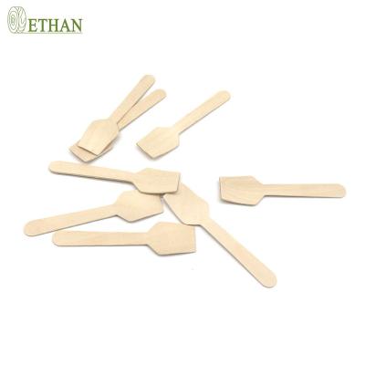 China 95mm Wooden Scoop Ice Cream Scoop Natural Wooden Fruit Convenient Wooden Scoop for sale