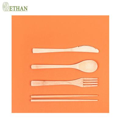 China Convenient Personalized Bamboo Biodegradable Disposable Cutlery Handle Spoon for sale