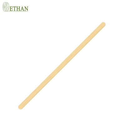 China Hot Selling Sustainable Cheap Natural Wooden Paper Wrapped Coffee Stirrer Round Head for sale