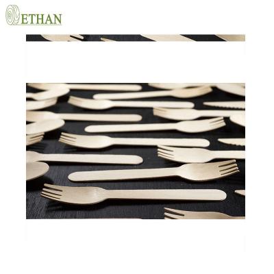 China Convenient Disposable Wooden Cutlery Forks Bamboo Spoon Knife Spoons Baby Boy for sale