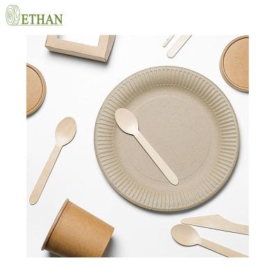 China Convenient Disposable Eco-friendly Wooden Compostable Cutlery Knife Fork Spoon Wooden Set for sale