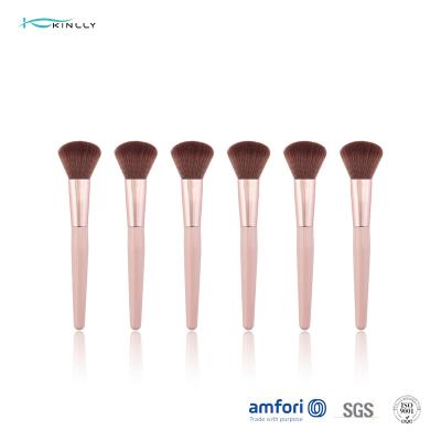 China Custom Logo Individual Makeup Brushes Synthetic Hair Foundation Single Makeup Brush for sale