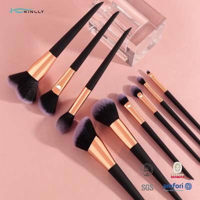 Κίνα Makeup βουρτσών 9PCs Makeup βουρτσών η καθορισμένη επαγγελματική σκόνη βουρτσών ιδρύματος ασφαλίστρου συνθετική κοκκινίζει σκιά ματιών Concealers προς πώληση