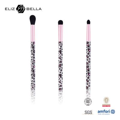 China 3pcs Conjunto de escovas de maquiagem de plástico Máquina ergonômica com impressão completa à venda