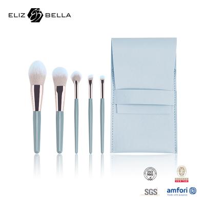 Κίνα 5pcs Μίνι Μακιγιάζ Βούρτσα Δωρεάν Σετ πλαστικό χειριστήριο Κοσμητικό Κουτί Με Νάιλον Μαλλιά προς πώληση
