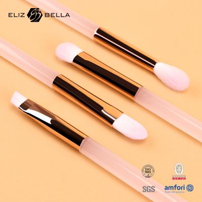 China 5pcs de pincel de maquillaje de plástico rosa, conjunto de pincel cosmético para cabello sintético, polvo, mezcla de ojos, pincel de sombra de ojos en venta