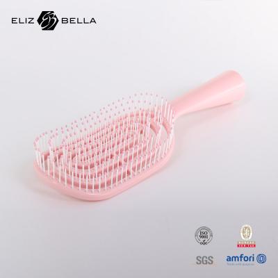 China Wet And Dry Curved Vent Massage Square Paddle Hair Brush For Curly Hair Custom Logo  Hairbrush for sale