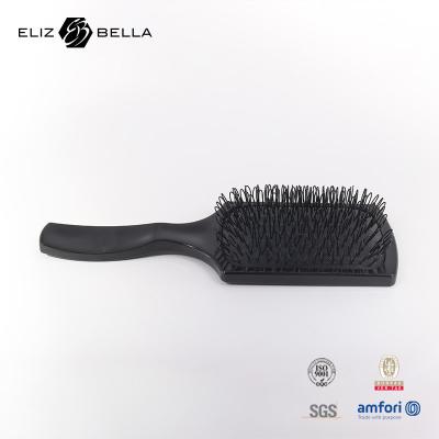 China Curved Wave Scalp Massage Hair Brush Square Hollow Curved Vented Styling Hair Brush for sale