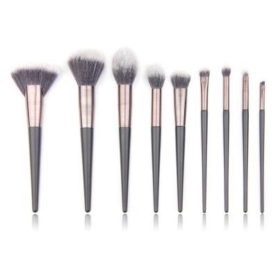 China 9PCs Hairline Alu Ferrule Travel Makeup Brush Set for sale