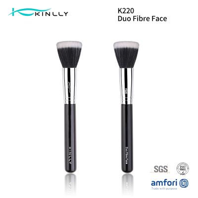 China Flat Shape Fan Brush Luxury Makeup Brushes For Powder for sale