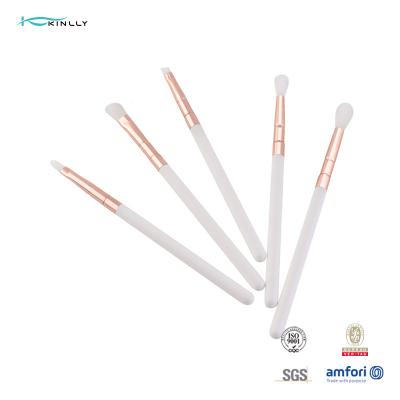 China 5Pcs Eye Blending Brush Set Aluminum Ferrule For Eyeliner Eyebrow Eyeshadow for sale