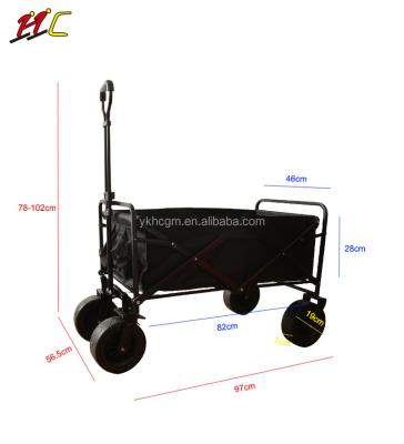 China Tour Hand Luggage Trolley Portable Portable Camping Shopping Outdoor Beach Fishing Folding Camping Trolley for sale