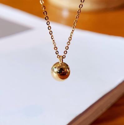 China TRENDY Fashion Pure 18k Gold Charms Pendants Necklace Women Ladies Ladies Engagement Wedding Bridal Jewelry for sale