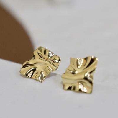 China Fashion Real 18K Gold Earrings Jewelry CLASSIC Luxury Pure Ladies Female Bridal Engagement Wedding Earrings for sale