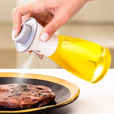 China Viable Household Spray Bottle Oil Spray BBQ Picnic Oil Control Kitchen Appliances Spray Glass Oil Can for sale