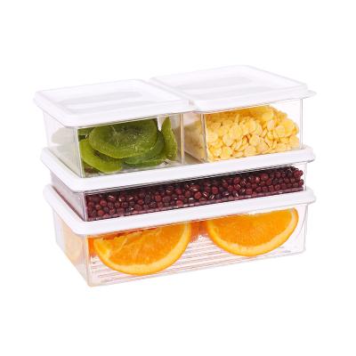 China Home Sustainable Stackable Plastic Kitchen Storage Food Container Vegetable Box for sale