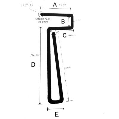 China Single Handle Steel Mohair Decroration Rod Plastic Hair Pole 4mm Lengthout White Color Mohair Roller 4' 100mm Length Small For Painting for sale