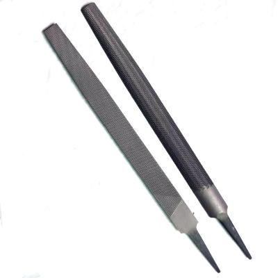 China American Style File KA1201 BULK PACKING HRC 65 High Carbon Steel Bastard Heat Treated Second Cut Flat DOUBLE CUT Half Round Steel Files for sale