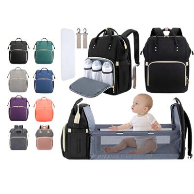 China With USB Amazon Hot Selling Multi Functional Custom Travel Bag Mommy Maternity Baby Diaper Bag Large Capacity Backpack Felt Bags for sale