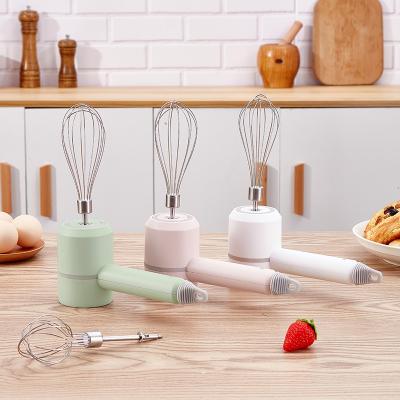 China 2022 Viable Hot Selling Portable and Handheld Automatic Egg Mixer Kitchen Cordless Filling Electric Egg Beater for sale