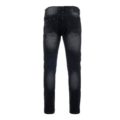 China 2022 Fashion Breathable Autumn Skinny Fit Stretch Jeans Destroyed Distressed Vintage Washed Denim Ripped Jean Men Pants for sale