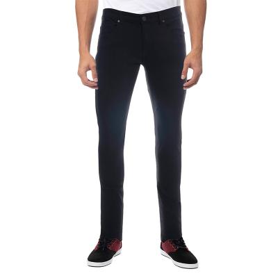 China Breathable Wholesale Super Stretch Black Washed Jeans Flex Skinny Fit Tapered Leg Mens Pants for sale