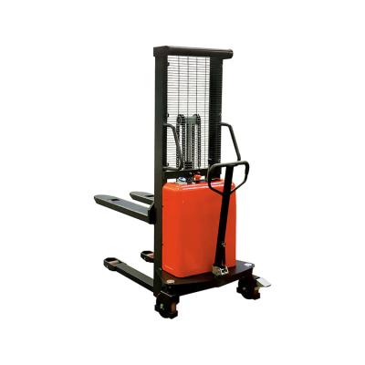 China Hotels / Garment Shops / Building Material Stores / Machinery Repair Shops... SPN Single-Frame Series Cheap Price Regular Safe Reliable Semi-Electric Stacker for sale