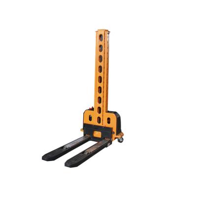 China Hotels / Garment Shops / Building Material Stores / Machinery Repair Shops... Factory Moving Goods 1.3 Meters Lifting Walking Type Standing Semi Electric Pallet Stacker for sale