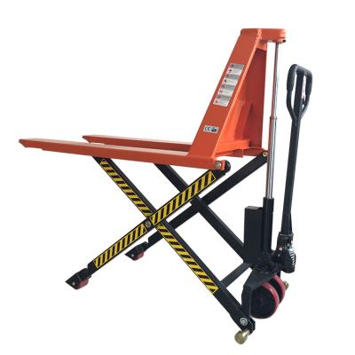 China Hotels / Garment Shops / Building Material Stores / Machine Repair Shops... Scissor Pallet Truck Rated Load 1 Hydraulic High Lift Scissor Pallet Truck 1.5 Ton Configure Safety Valve Hand for sale