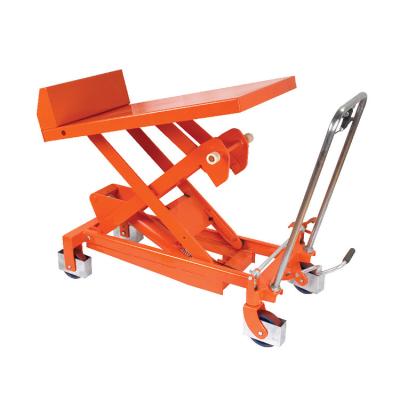 China Hotels / Garment Shops / Building Material Stores / Machinery Repair Shops... Customizable Colors Hydraulic Movable Scissor Lift Table Tilt Lift Table for sale