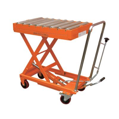 China Hotels/Garment Shops/Building Material Stores/Machinery Repair Shops...New Popular Hydraulic Table Truck Hand Scissor Table Truck Mobile Scissor Lift Tables for sale