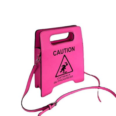 China Creative Stop Sign Prohibits Driving Bags CARTER LISA 2022 Fashion Handbags For Women Creative Stop Sign Prohibits Driving Bags Party Vacation Hip Hop Messenger Lady Bag for sale